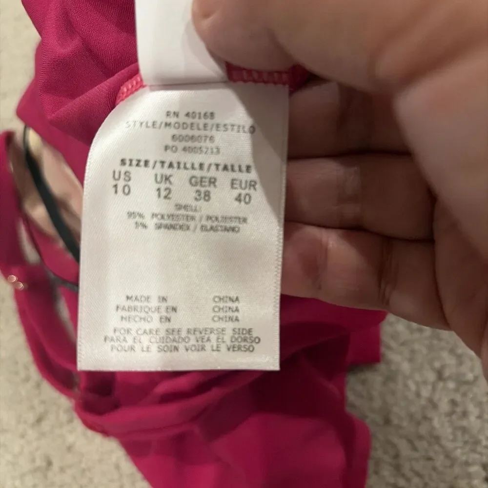 NWT MagicSuit Winnie Underwire Tankini Top Cowl neck Women Sz 10 Swimsuit $128